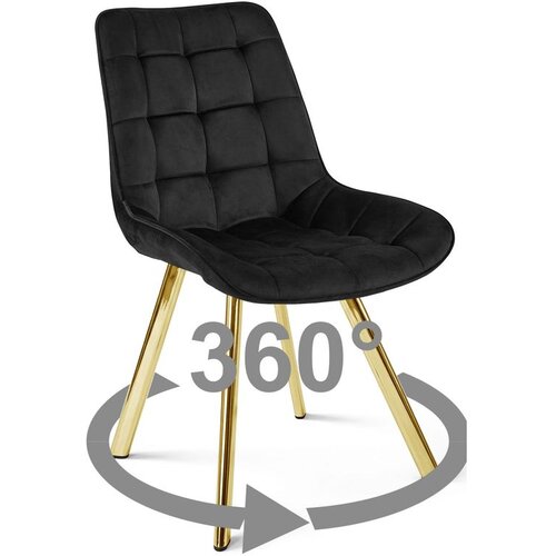  Okretna stolica SORIA 360, crni bar&scaron;un, zlatne metalne noge Cijene