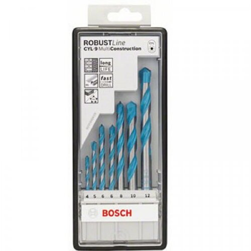 Bosch 7-delni Robust Line set vi&amp;scaron;enamenskih burgija CYL-9 Multi Construction 2607010543 Slike