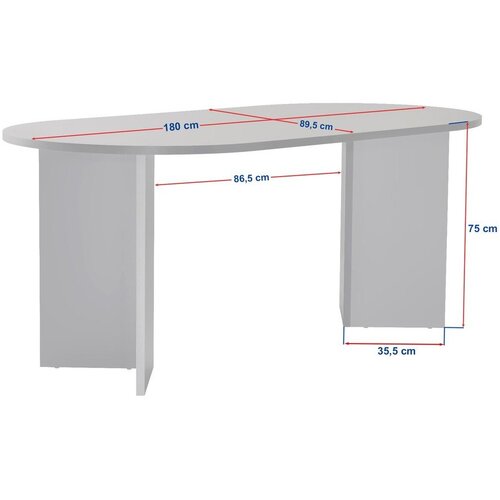 Hanah home Sablin - Walnut Walnut Dining Table Slike