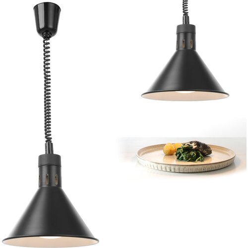 Hendi Konusna toplotna lampa sa podesivom dužinom, Crna, 230V/250W, ⌀275x(H)250mm Cene