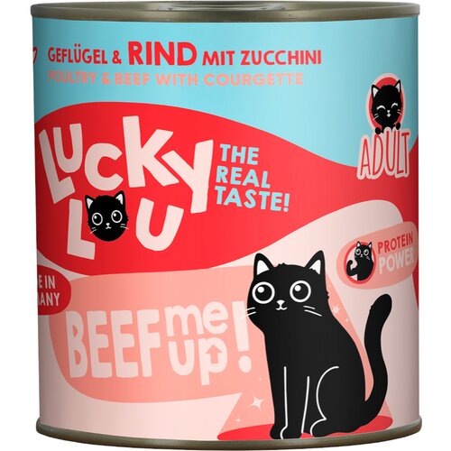  Ekonomično pakiranje Lucky Lou Adult 2 x 800 g - Perad i govedina Cijene