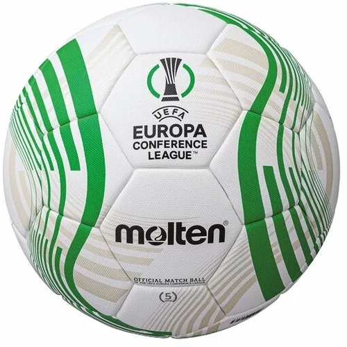 Molten F5C5000 UEFA CONFERENCE LEAGUE Nogometna lopta, bijela, veličina