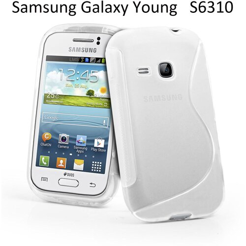  Gumijasti / gel etui S-Line za Samsung Galaxy Young S6310 - prozorni Slike