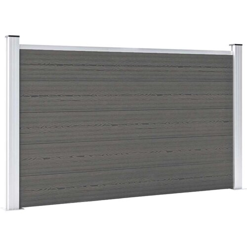  Vrtna ograda WPC 180 x 105 cm siva Cene