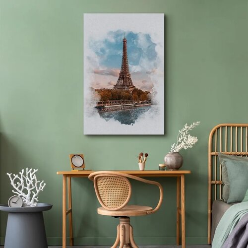  Slika - Paris View (1 Part) Vertical 60x90 Premium Print Slike