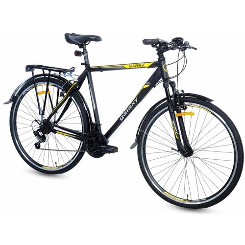 Galaxy traverse 28"/21 crna/siva/žuta muški bicikl Cene
