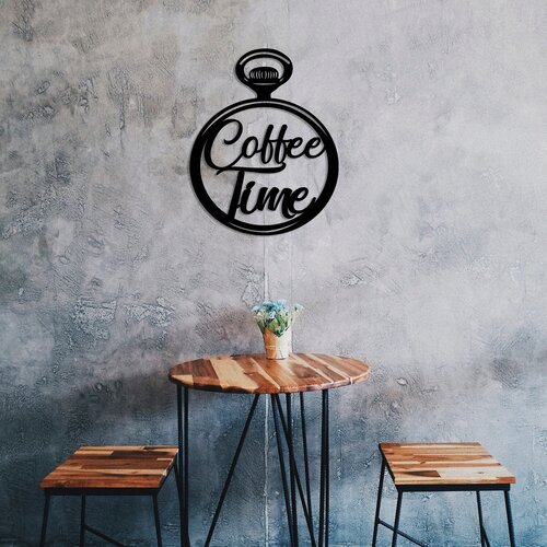 Atelier Del Sofa zidna dekoracija Coffee Time, 40x50 cm, 1.5 mm, Crna Slike