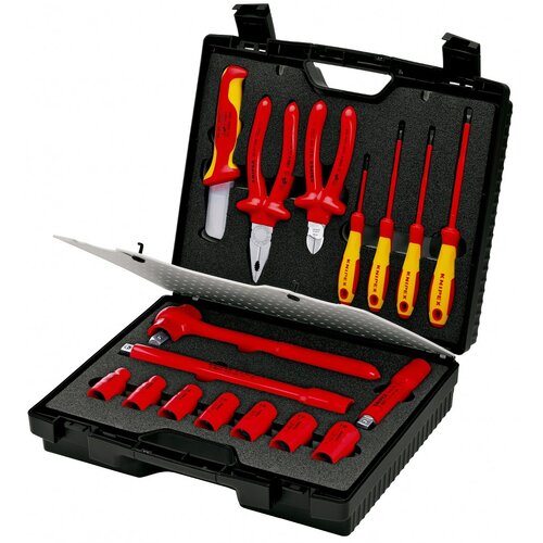 Knipex Komplet izolovanog alata u koferu 17/1 98 99 11 crveni Cene
