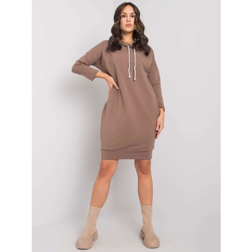 Fashion Hunters Brown cotton dress from Paulie Slike