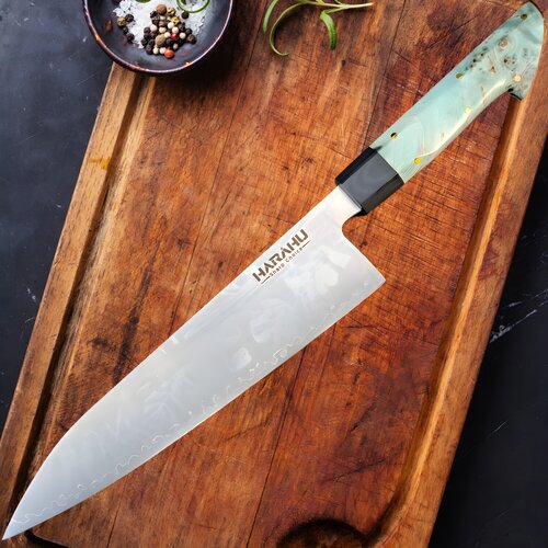 IZMAEL Damaskasti kuhinjski nož SM-39205 - Big Chef / Zelena Cene