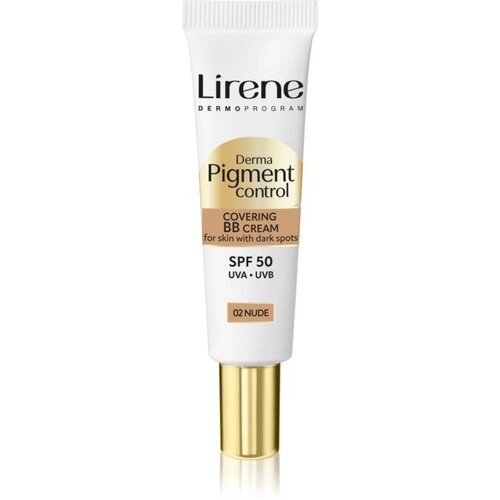 Lirene Derma Pigment Control Covering BB Cream SPF 50 posvetlitvena BB krema proti pigmentnim madežem odtenek 02 Nude 30 ml Cene