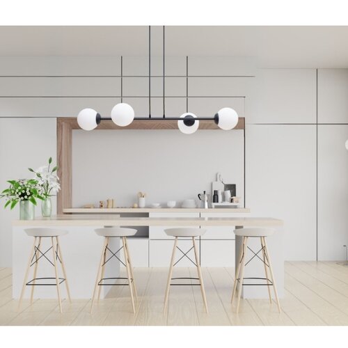  Visilica na sajli FIRA 4xE27/60W/230V crni Slike