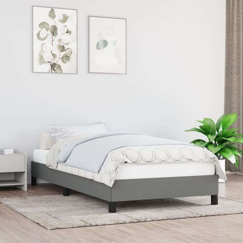  Posteljni okvir temno siv 80x200 cm blago, (20600941) Slike