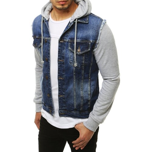 DStreet Kurtka męska jeansowa niebieska Slike