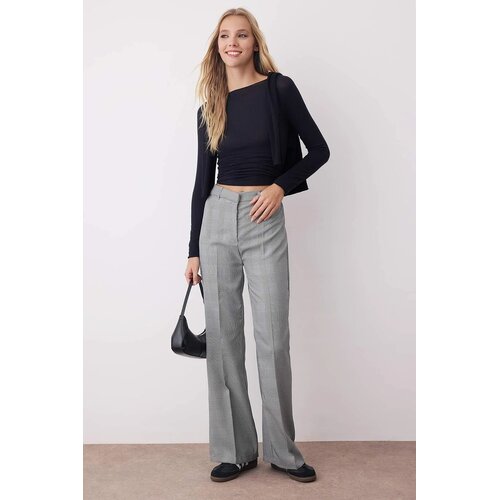 TRENDYOLMILLA ženske pantalone Twoaw26Pl00067, Siva Cene
