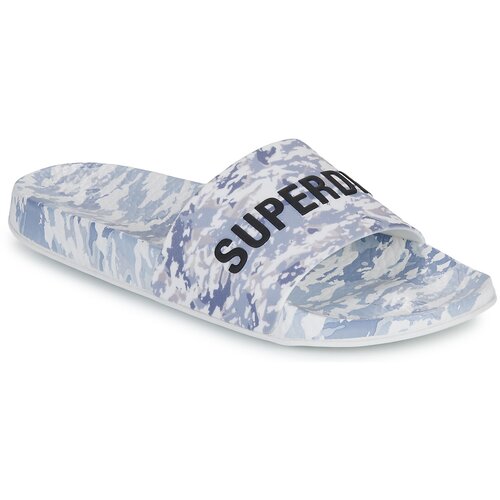 Superdry Camo Print Pool Slide Siva Slike