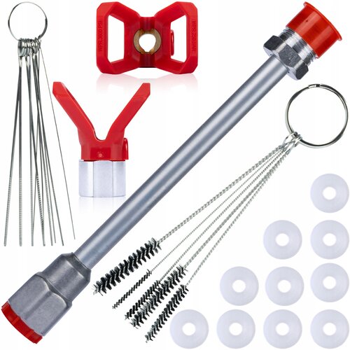 Rosfix SET DODATNA OPREMA ZA BRIZGALNO PI&Scaron;TOLO &ndash; LANCA 30 CM, 10 TESNIL, 10 &Scaron;ČETK | 7/8", 290 BAR, (5000073697) Cene