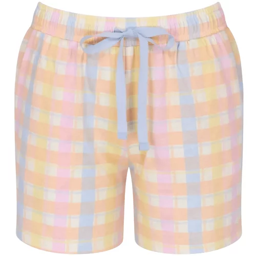 Triumph Spodnji del pižame svetlo modra / svetlo oranžna / svetlo roza / bela