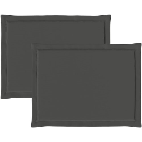  Jastučići za sjedenje 2 pcs Antracit 47 x 36 x 2 cm Poliester Slike