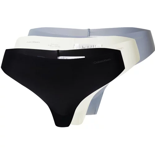 Calvin Klein Underwear Tangice 'Invisibles' siva / črna / bela