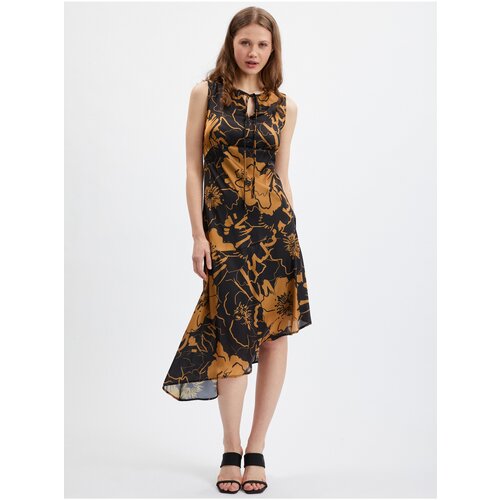 Orsay brown-Black Ladies Satin Dress - Women Slike