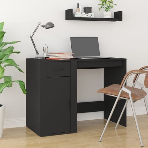 vidaXL Radni stol crni 100 x 49 x 75 cm od konstruiranog drva Cijene