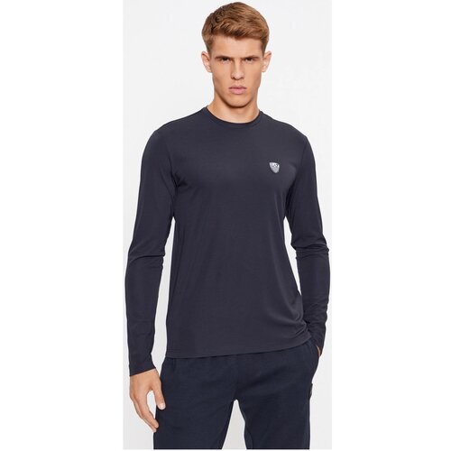 Ea7 Emporio Armani Majice s kratkimi rokavi 8NPT17 PJRGZ Modra Cene