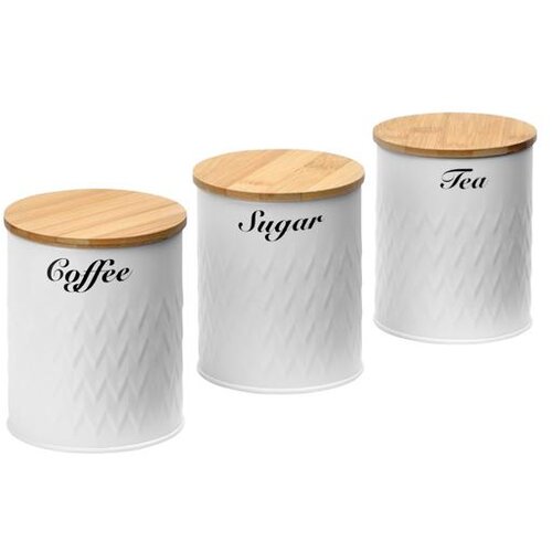  Set kuhinjskih posuda za kafu, šećer Bela Cene