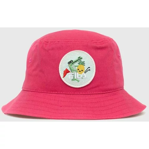 Fila Otroški bombažni klobuk roza barva
