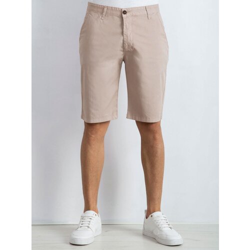 Fashion Hunters Men&amp;#039;s Shorts with Beige Stripes Slike