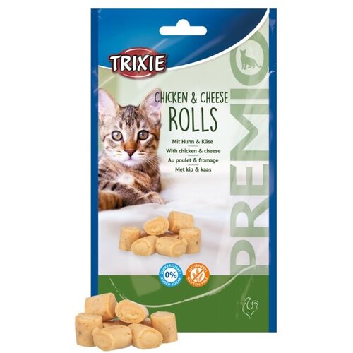 Trixie premio rolls with chicken & cheese 50g Slike