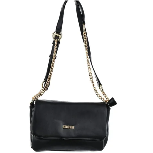 Big Star Shoulder Bag With Gold Chain