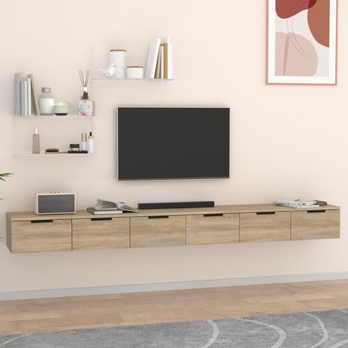  Zidni ormarići 2 kom boja hrasta 102x30x20cm konstruiranog drva Cijene
