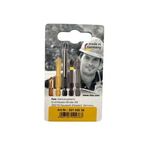 Felo bit industrial pozidriv PZ2 x 25 02102036 2 kom u blisteru Slike