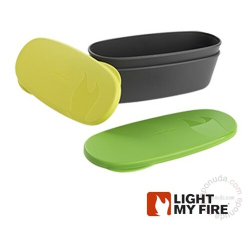 Light My Fire Posuda SnapBox oval 2-pack (Green) Slike