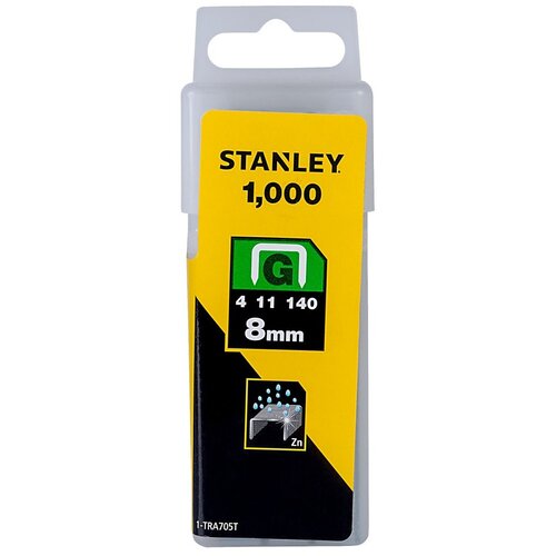 Stanley 1-TRA705T Klamerice tip &amp;quot;G&amp;quot; / 1000kom - 8 mm Slike