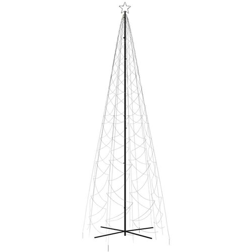  Stožasto božićno drvce toplo bijelo 1400 LED žarulja 160x500 cm Slike