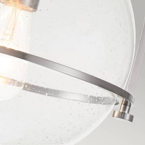 Elstead Lighting Quintiesse QN-SOMERSET-F-C-BN -Plafonsko svetlo SOMERSET 1xE27/60W/230V matni hrom Slike