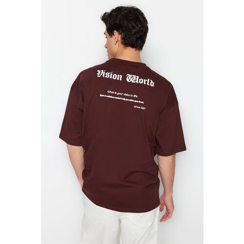 Trendyol T-Shirt - Brown - Oversize Slike