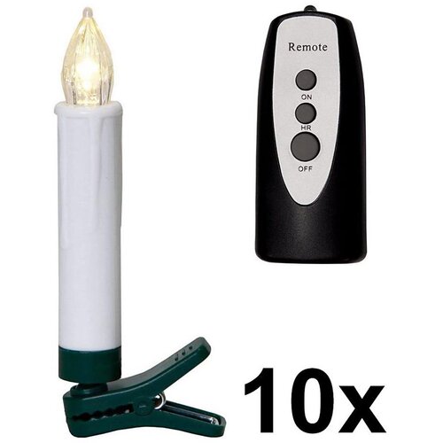 Eglo 410003 - Komplet 10x LED lampica za božićnu jelku 1xLED/0,06W/1xAA IP44 + daljinski upravljač Cene