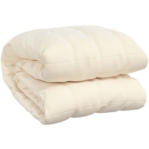 vidaXL Obtežena odeja svetlo krem 200x230 cm 13 kg blago, (20823629) Cene