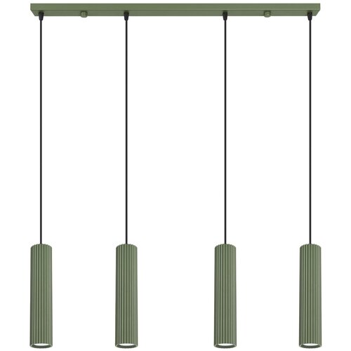 Sollux Lighting Viseča svetilka KARBON 4L zelena oliva, (5000352360) Cene