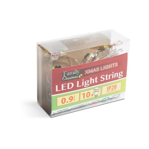 Family Christmas LED svetlobni niz na baterije s snežaki 10 LED diod 1,2 metra toplo bela 2 x AA Cene