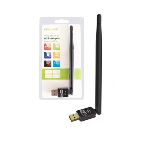 Pix-Link LV-UW10 USB WiFi Adapter 150Mbps Slike