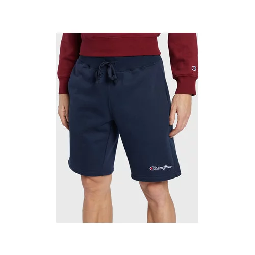 Champion Športne kratke hlače Small Embroidery Script 218295 Mornarsko modra Regular Fit