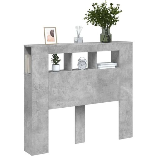 vidaXL LED uzglavlje siva boja betona 120x18 5x103 5 cm Cijene