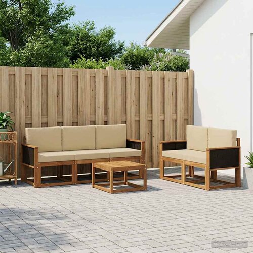  Set vanjskih sofa 6 kom. Prirodna Cijene