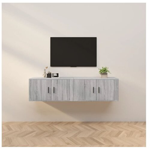  Zidni TV ormarići 2 kom boja sivog hrasta sonome 80x34 5x40 cm Cijene