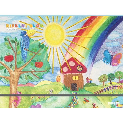  Risalni blok trdi z elastiko a3 1/20 sonce STREET Cene