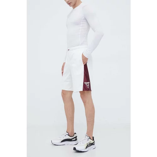 Reebok Classic Kratke hlače za vadbo Basketball bela barva